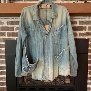 Cotton denim aelvoet workwear MP jacket.